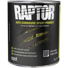 RAPTOR ANTI-CORROSIVE EPOXY PRIMER, GRAY, 3 LITERS
