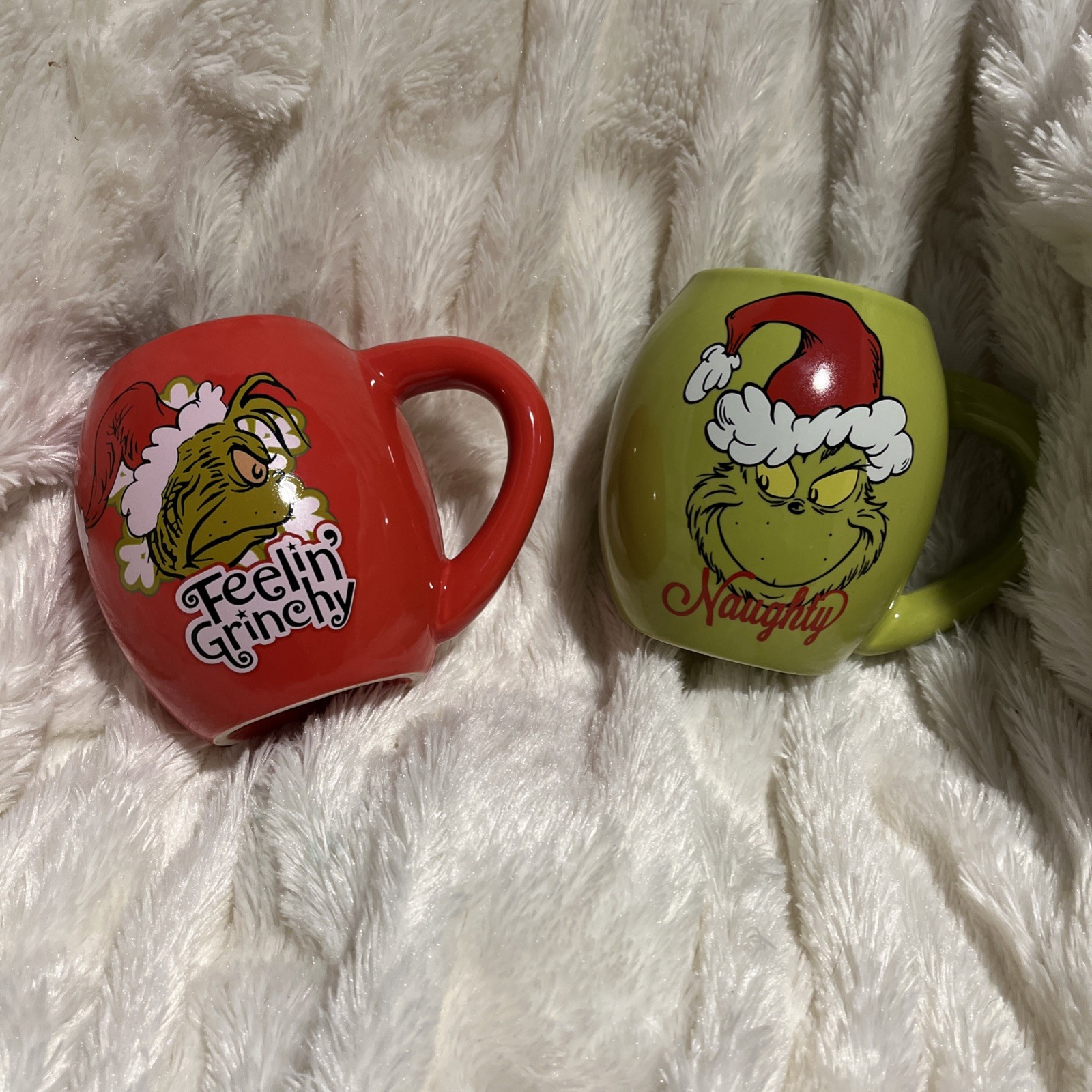 The Grinch Holiday Mug Lot Of 2 Seasonal Christmas Set