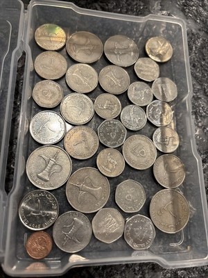 United Arab Emirates UAE Coin LOT ** Emirati 1 DIRHAM And Other Coin Lot Id6