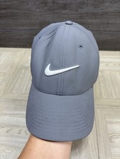 Nike Dri-FIT Legacy 91 Swoosh Hat Gray One Size Adjustable SnapBack