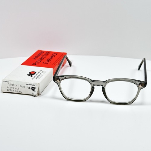 NOS Vintage AO American Optical Flexi-Fit Glass Lens Safety Glasses w/Box
