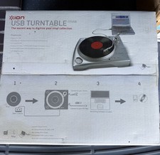 ION USB Turntable iTTUSB - Silver Brand New, In Box,