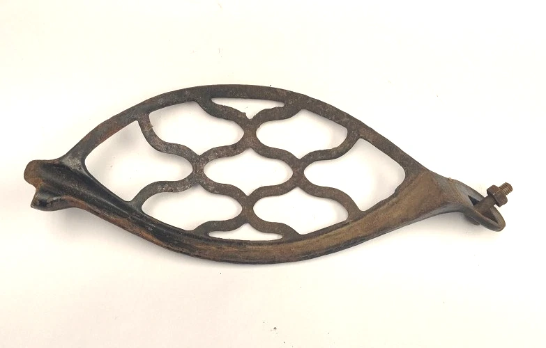 Antique Singer Treadle Sewing Machine Base Frame Belt Dress Guard - Image 2 of 2