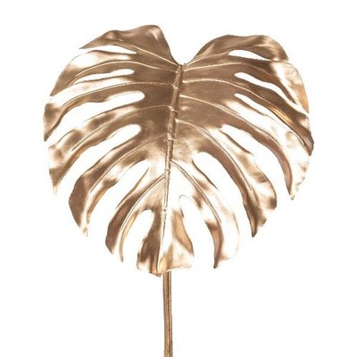 artplants Deko Blatt Philodendron Monstera Deliciosa MENKIS, Gold, 90cm