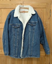 Vintage Levi's San Francisco Vintage Denim Jean Sherpa Jacket Sz XL Made in USA