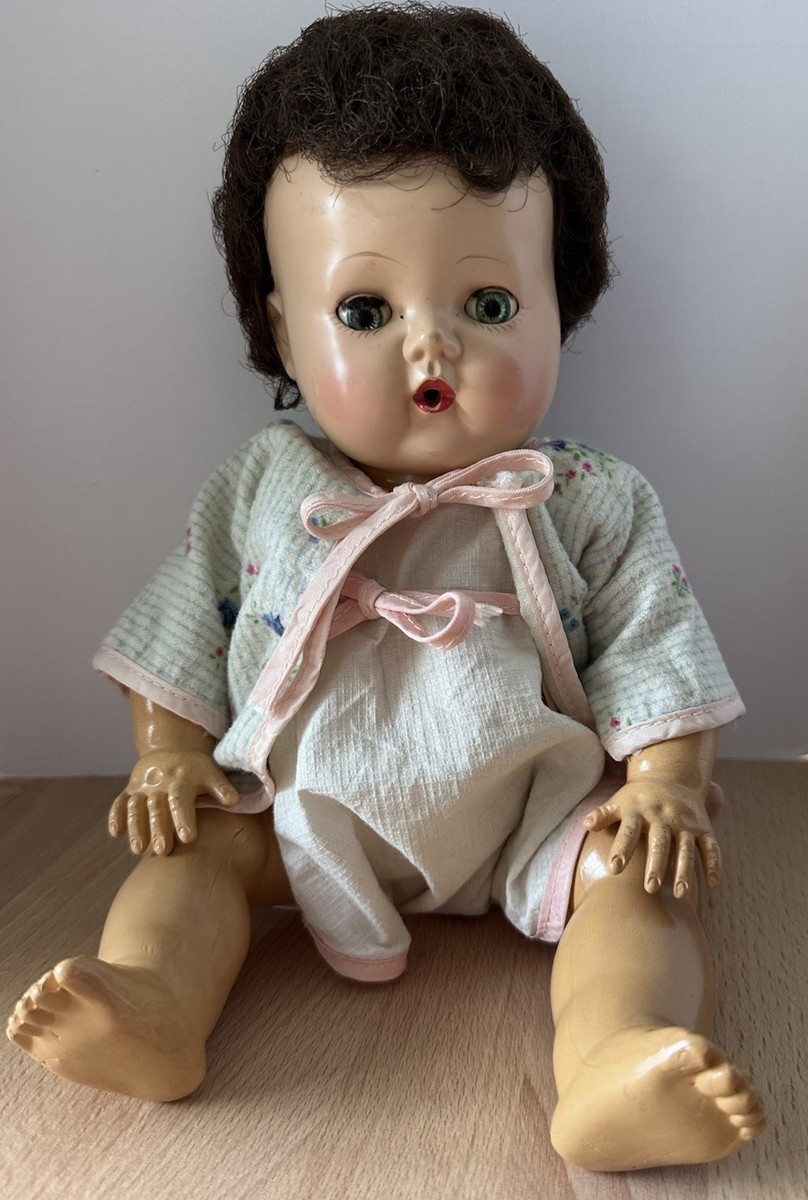 Vtg American Character Tiny Tears Baby Doll Rock A Bye Eyes
