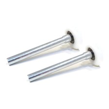 Pack of 2 2" Capped Nylon Garage Door Rollers with 4" Stem 13-Ball Bearing