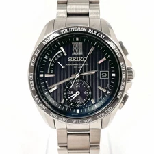 Seiko Brightz World Time SAGA145 8B54-0AW0 Men’s Steel Watch, Used From Japan