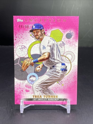 2022 Topps Inception Baseball Trea Turner Pink /99  - Picture 1 of 3