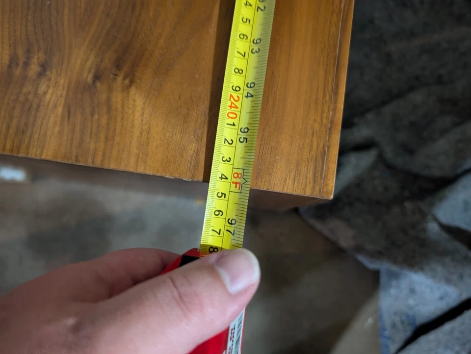 Banco de madeira cachoeira 8 pés - Imagem 2 de 4