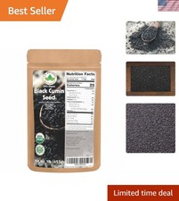 1lb Organic Black Cumin Seeds - Resealable Bulk Package for Cooking  Wellness