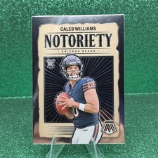 Caleb Williams RC 2024 Panini Mosaic Notoriety Rookie Base Insert #18 Bears