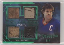 2020-21 Leaf ITG Used A Year to Remember Relics Emerald 1/5 Denis Potvin HOF 1q2
