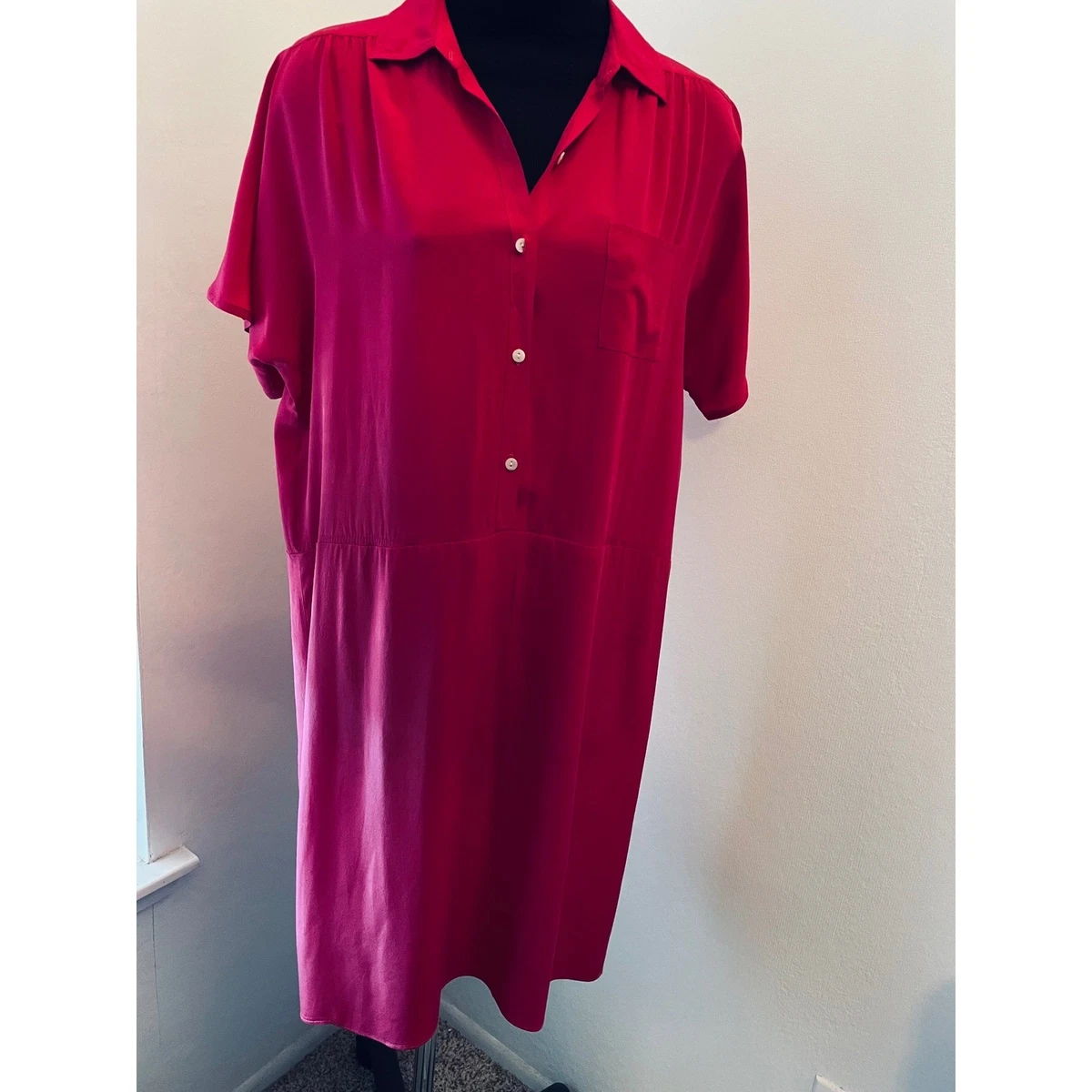 100% Silk Shirt 1980s Vintage Dresses for Women for sale | eBay