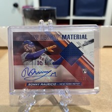 Ronny Mauricio 2024 Topps RPA Rookie Major League Material Patch Red RC Auto /25