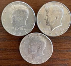 Three (3) 1964 Kennedy Half Dollars | 90% Silver