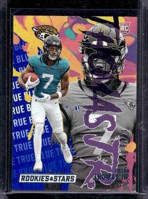 2024 Rookies & Stars Brian Thomas Jr. Rookie Exclusive True Blue #/49