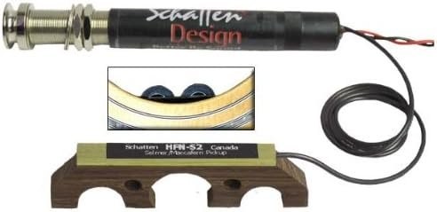 Schatten HFN-S2 Active VT Under-bridge Selmer / Macaferri Guitar Pickup w / Preamp