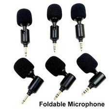 Elegante Microfono Design Pieghevole Compatibile con Telefoni Fotocamere e Altro