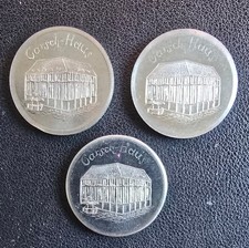 3 St&uuml;ck Gedenkmedaille Deutsche Bank im Carschhaus - D&uuml;sseldorf 1984 Carsch Haus