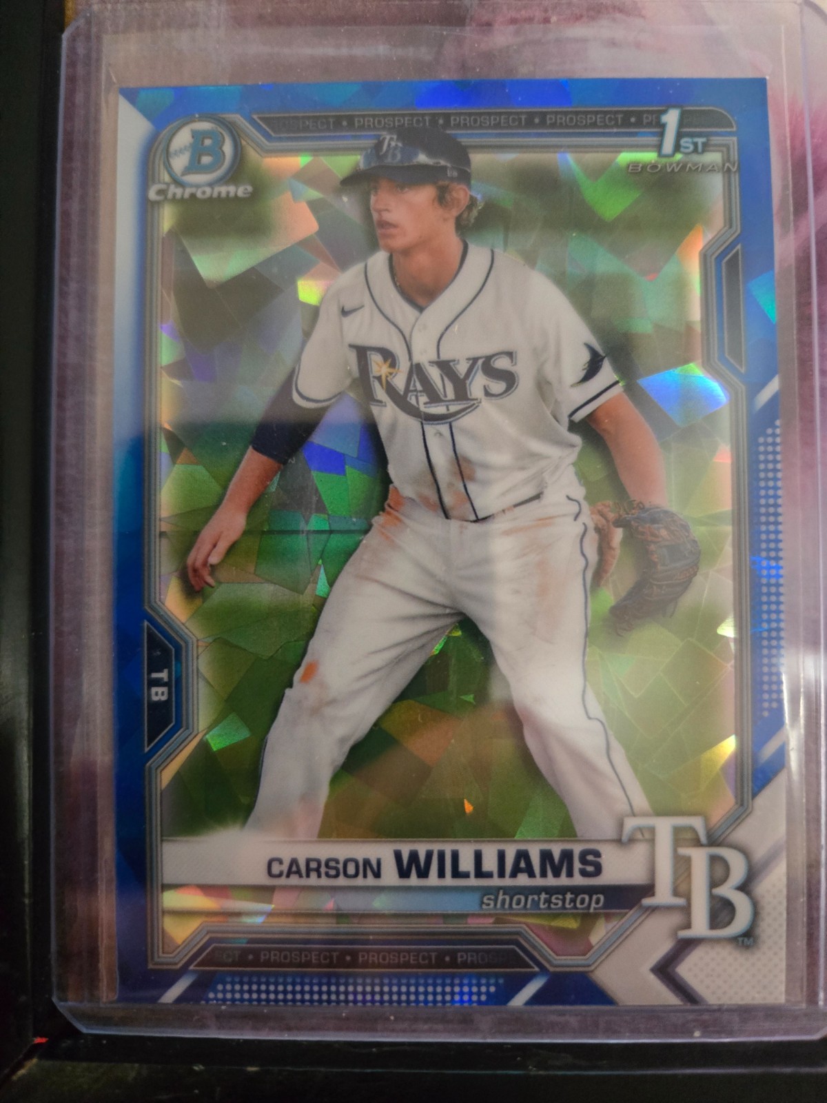 Carson Williams 2021 1st Bowman Chrome Draft Sapphire #BDC-180