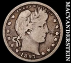 1897 Barber Quarter - Scarce Better Date No Reserve  #i4808