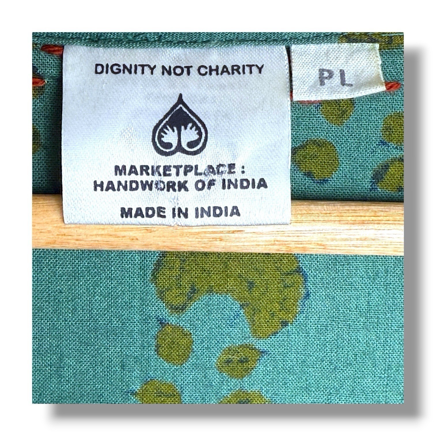 Patchwork Block Print Tunic Womens PL Artisan Hip… - image 10