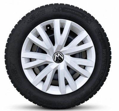 VW Golf Move 16 Zoll Winterräder   OEM Stahlfelgen mit Radzierblenden   Nexen 