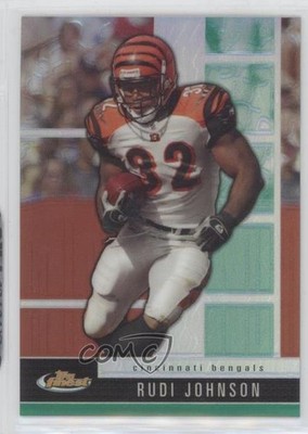2008 Topps Finest Green Refractor/X-Fractor /299 Rudi Johnson #48 gp3