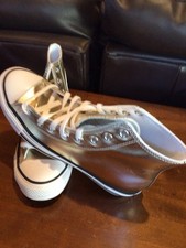 Converse Chuck Taylor All Star Metallic Silver Adult Sneakers M 7.5/ W 9.5 NIB