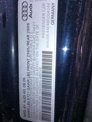 Driver Strut Rear Air Standard Suspension Fits 03-10 AUDI A8 1399201