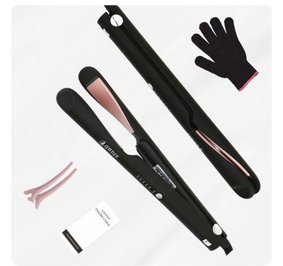 Curler and Straightener 2 in 1 - Twist Straightening Curling Iron, Ceramic Co...