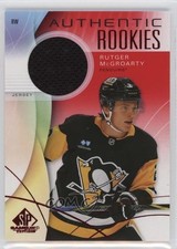 2024 Upper Deck SP Game Used Authentic Rookies Red Jersey Rutger McGroarty 1bi3
