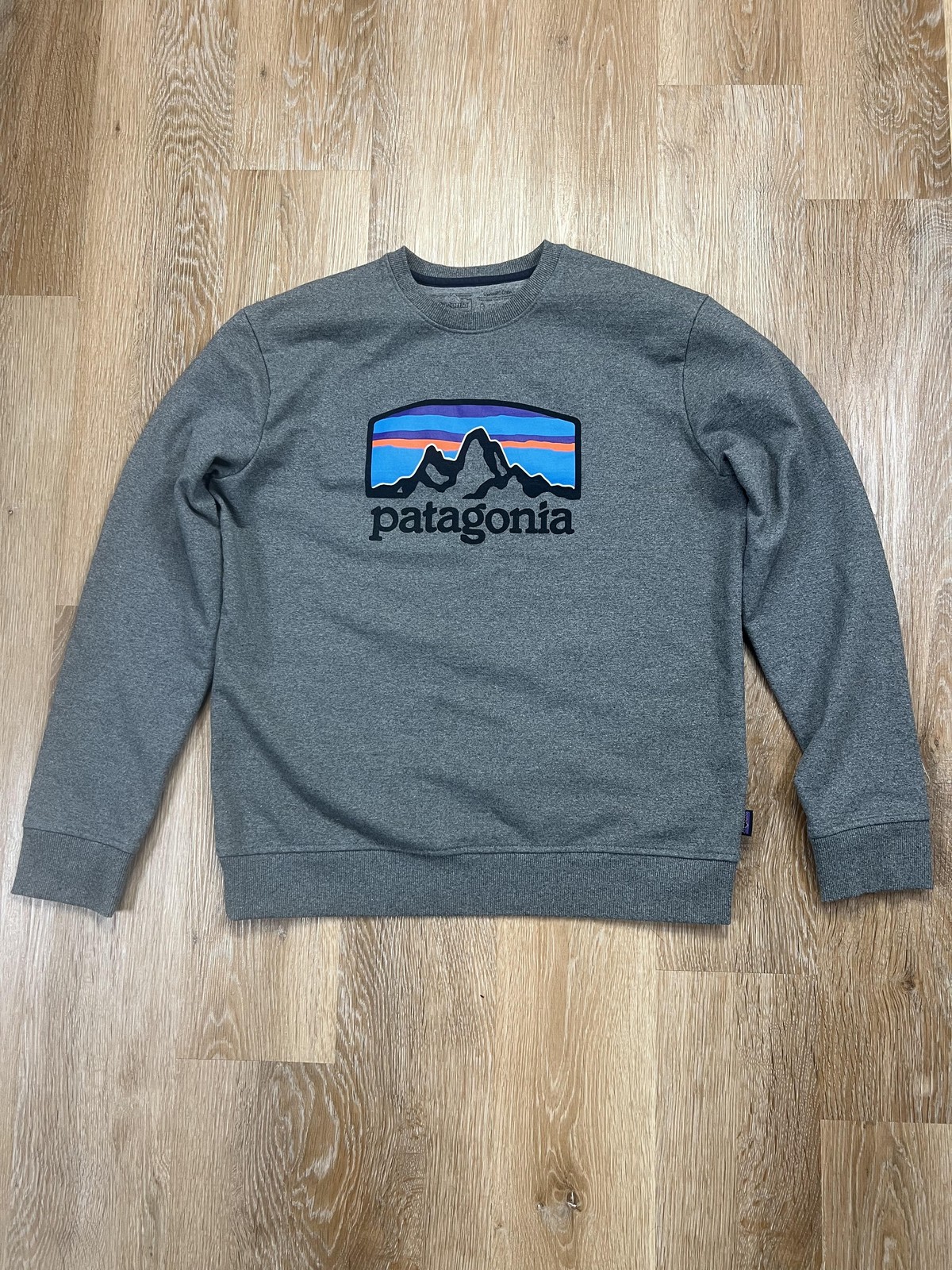 Patagonia Mens Medium Gray Fitz Roy Horizons Uprisal Sweatshirt-image