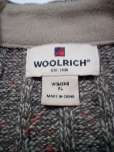 Woolrich Sweater Vest Women XL Hickory Heather Wool Blend Full Zip Sleeveless - Picture 2 of 21