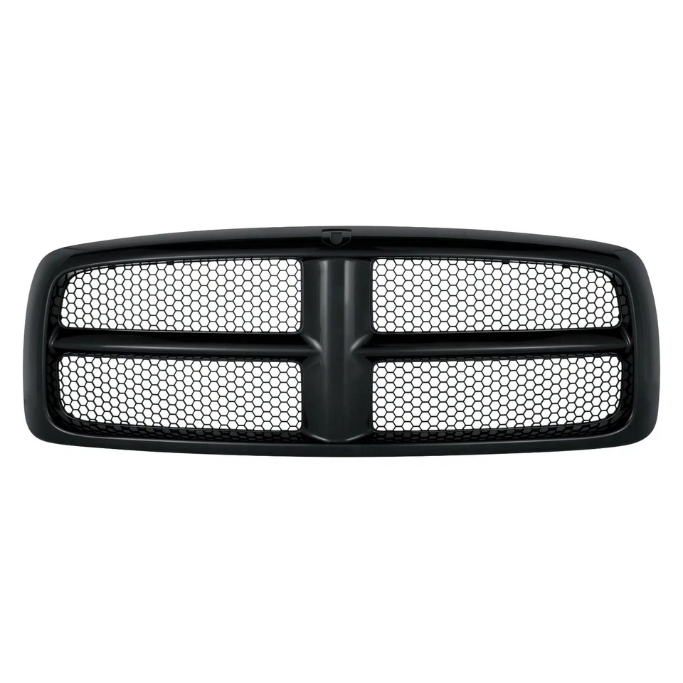 NEW FRONT BLACK GRILLE ASSEMBLY FOR 2002-2005 DODGE RAM 1500 2500 CH1200331 - Image 3 of 4