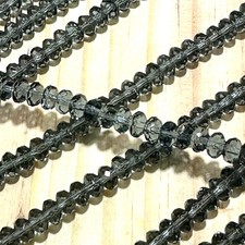 Czech Glass Rondelle Spacer Beads 4x7mm Montana tire/donut beads 42pcs J805