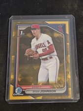 Ryan Johnson - 2024 Bowman Draft SAPPHIRE #BDC-41 Gold Parallel #/50 1st Bowman!