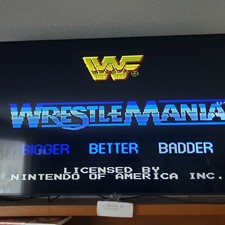 WWF Wrestlemania - Nintendo NES Game Authentic Tested + Working