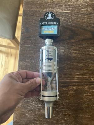 Natty Greene's Brewing Wildflower Witbier  Craft Draft Beer Tap Handle