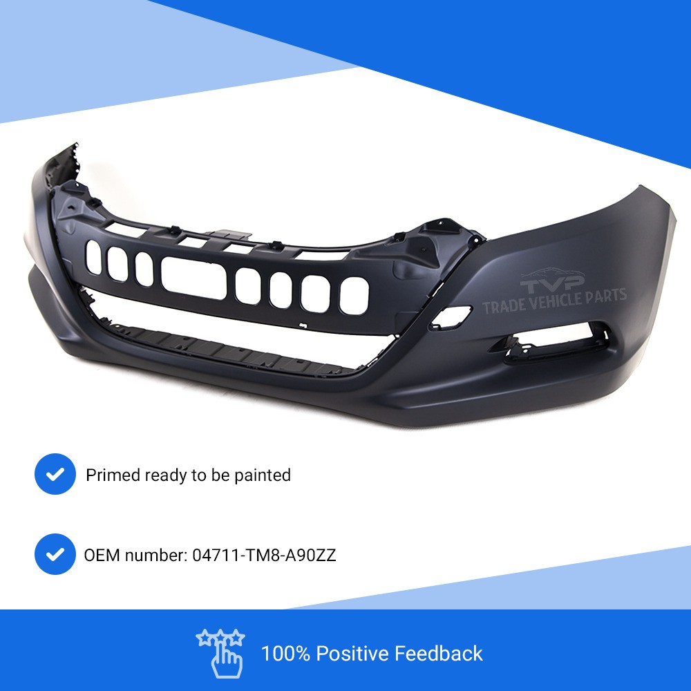 Fits Honda Insight 2008-2011 Front Bumper Primed With Fog Lamp Holes
