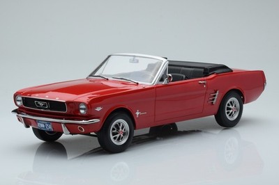 182810 Ford Mustang Convertible 1966 Red Norev 1/18