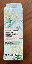 Bath Body Works BACKYARD HONEYSUCKLE Gentle Foaming Hand Soap REFILL 32 OZ 0.72 per fl oz