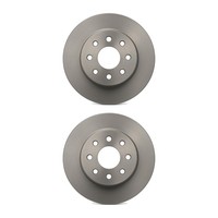 2 Bremsscheiben Hinterachse Voll Ø 59 Mm 10 Mm Valeo FüR U.A. Alfa Romeo 147