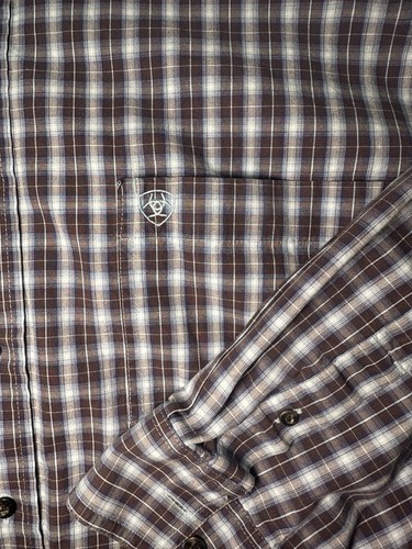 Ariat Pro Series Long Sleeve Button Up Men’s Plaid 3XL - Picture 3 of 8