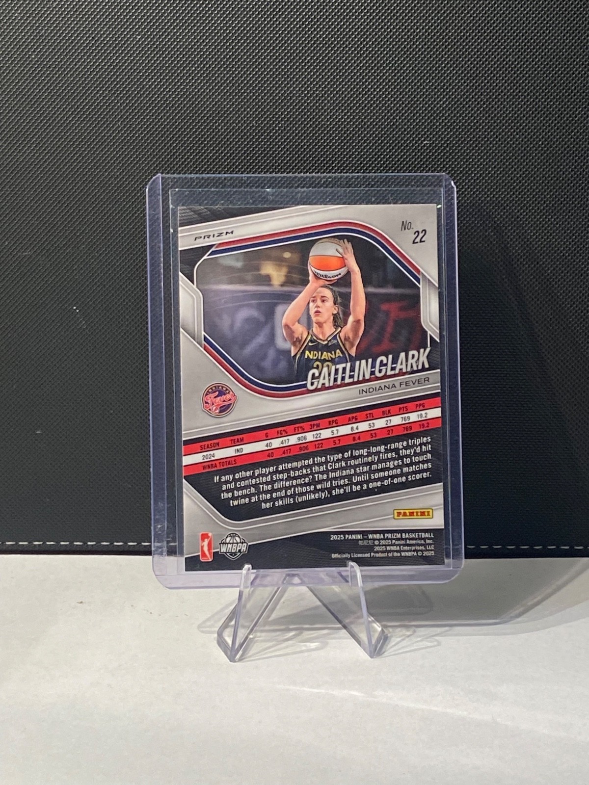 2025 Panini Prizm WNBA Caitlin Clark Blue Velocity #22 view 2