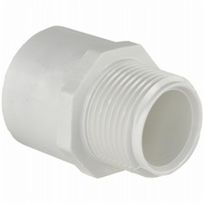 Charlotte Pipe Schedule 40 2 " Slip X 2 " D MPT PVC Pipe Adapter 1 pk 10-Pack 