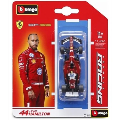 2025 Bburago 1:64 Scuderia Ferrari HP SF-25 #44 Lewis Hamilton F1 Race Car