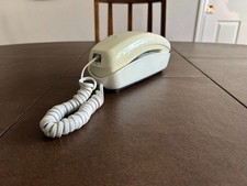 White Western Electric Trimline Touch Tone Desk Telephone