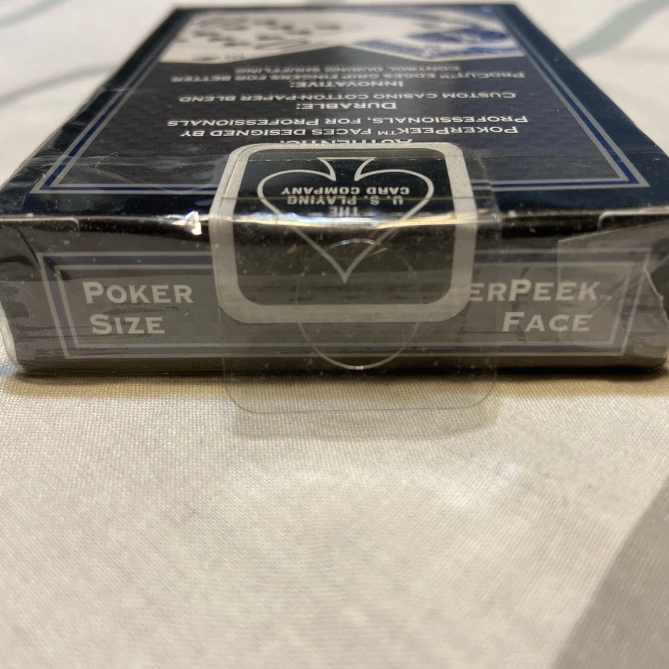 Bicycle® Poker Peek® Pro Playing Card Deck, Single Deck (1-Blue), *NEW* - Image 3 of 4